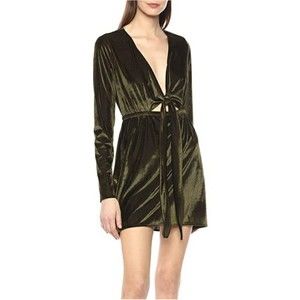 Show Me Your MuMu Dark Green Monroe Mini Dress XS NWOT SMYM